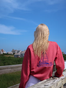 Millie's x Doughboy Depot Red Sailboat Stitched Crewneck