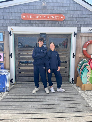 Millie's x Doughboy Depot Navy Stitched Sailboat Hoodie