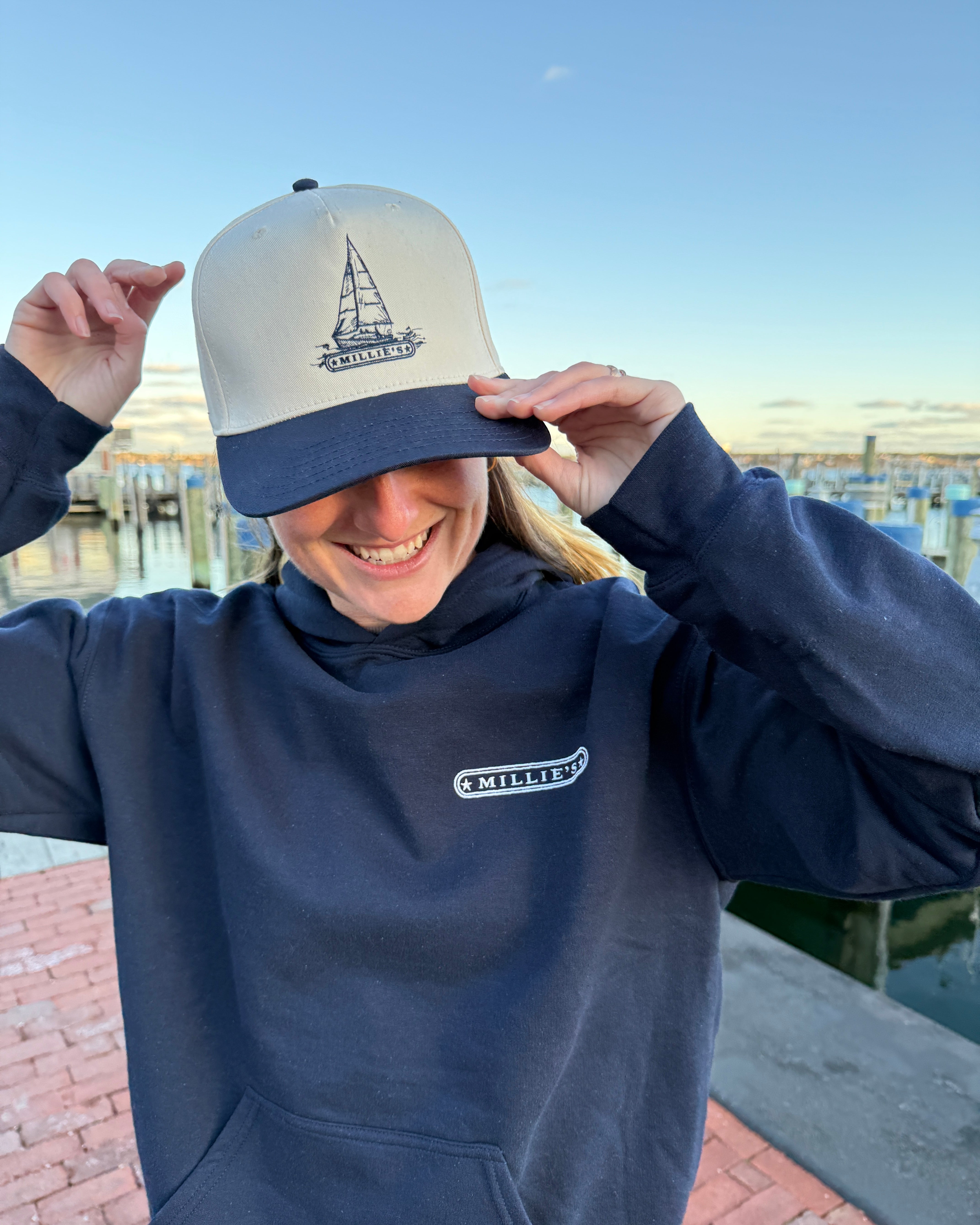 Millie's x Doughboy Depot Stitched Sailboat Hat