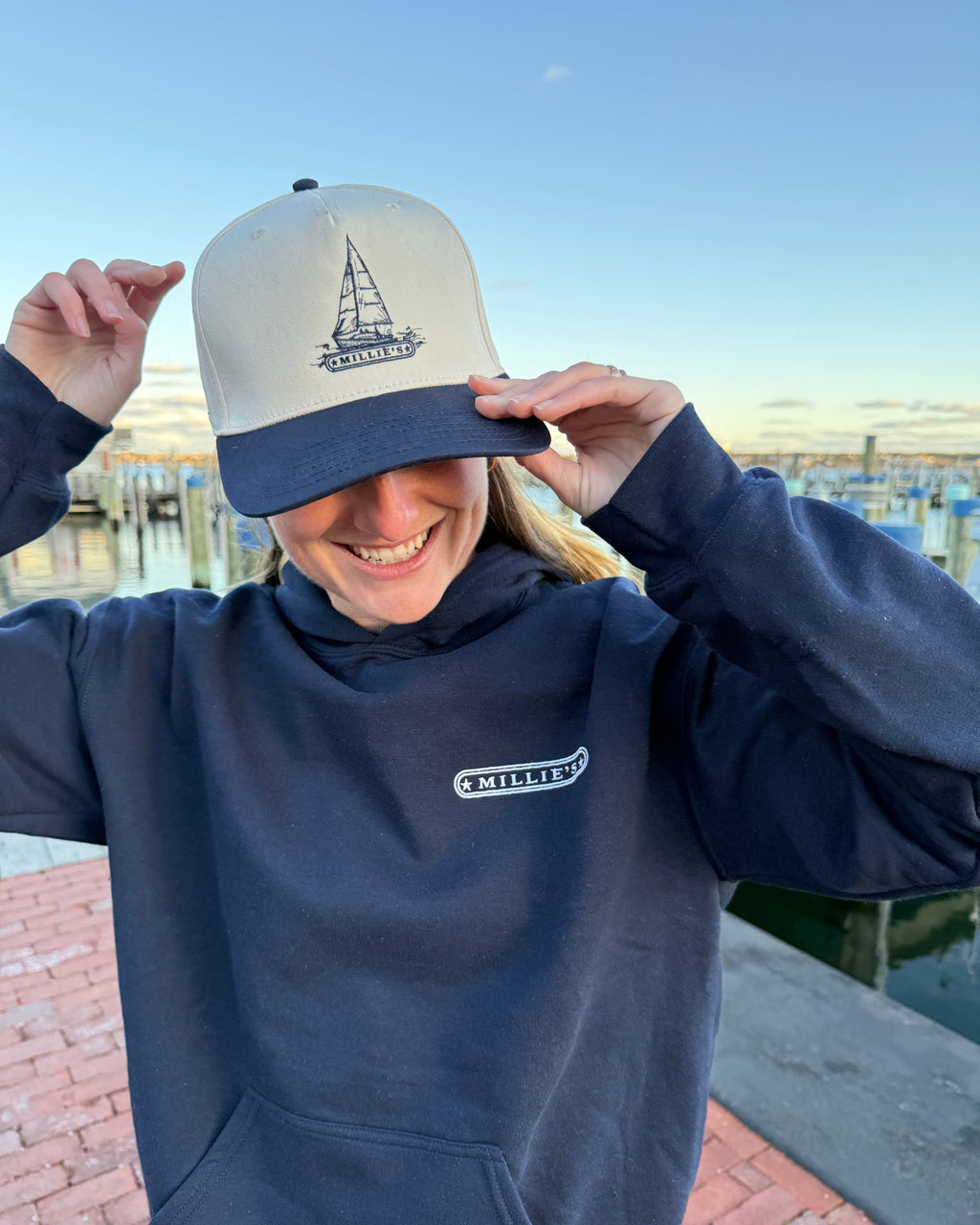 Millie's x Doughboy Depot Stitched Sailboat Hat