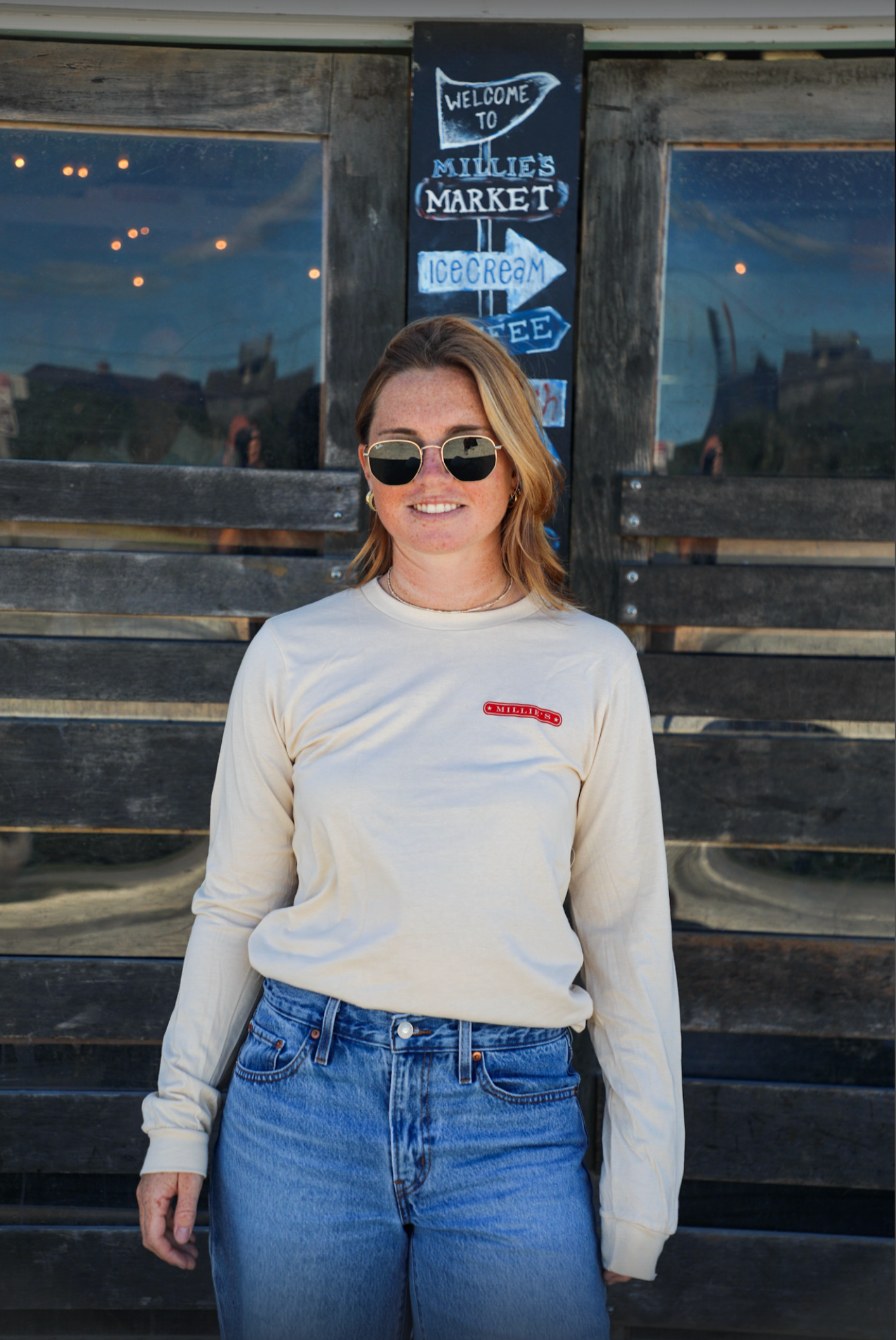 Millie's 30 Miles Out At Sea Adult Long-Sleeve Shirt