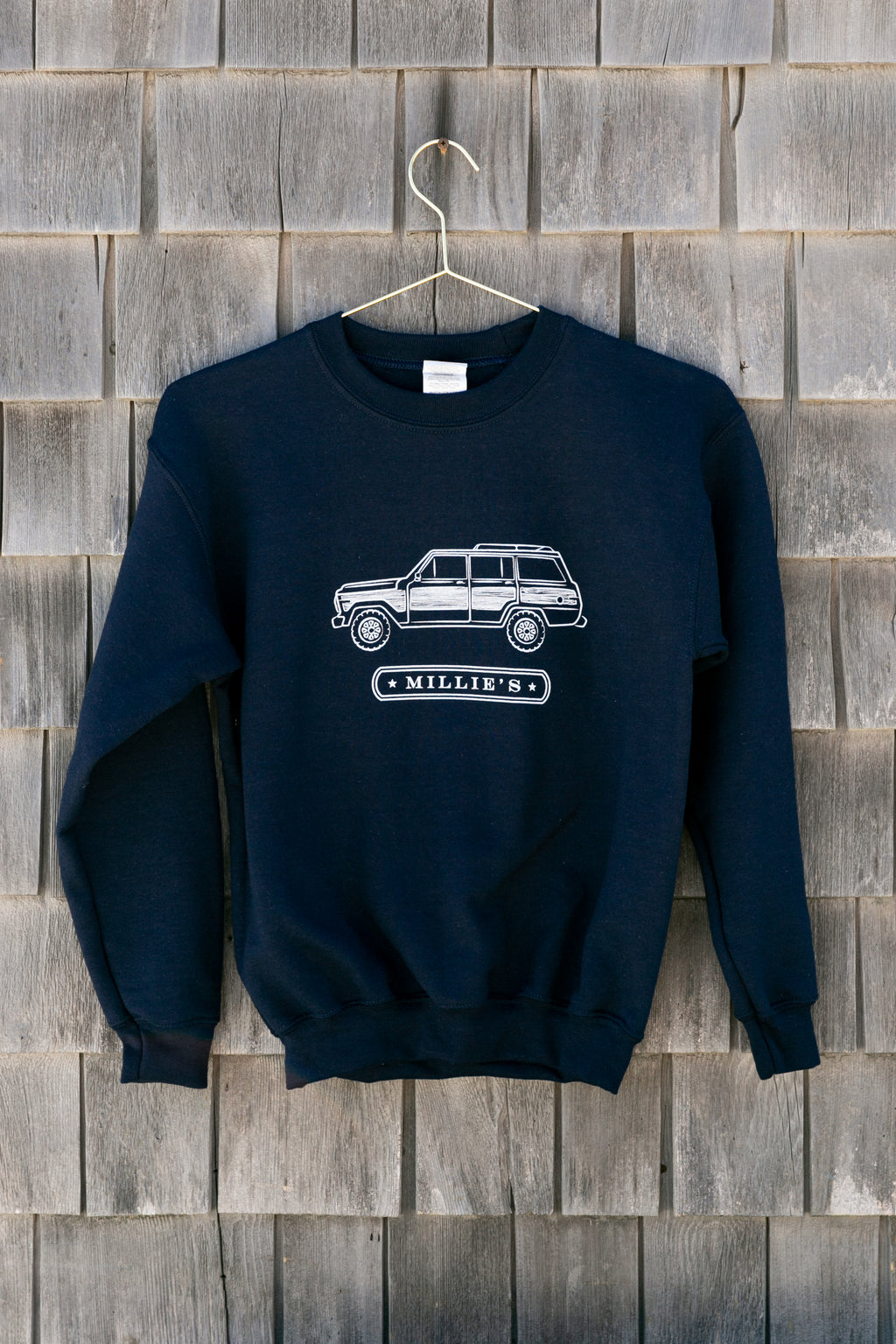 Millie's Wagoneer Navy Youth Crewneck